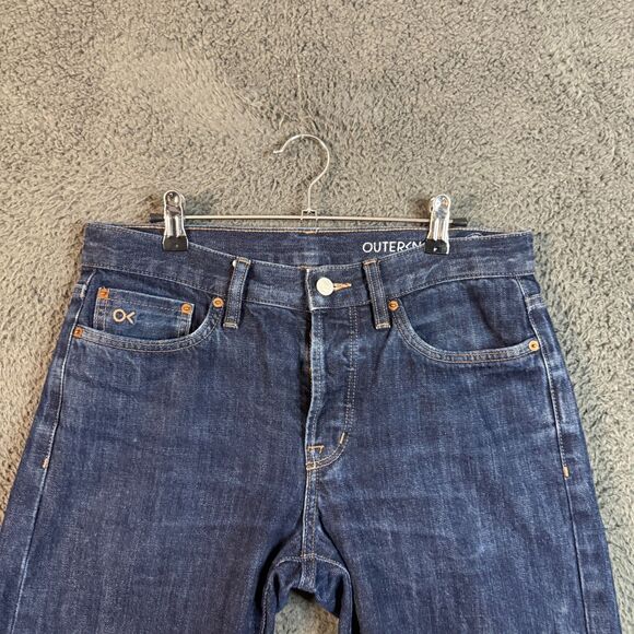 Outerknown SEA Jeans Mens 30x30 Blue Local Straight Fit Selvedge Dark Wash Denim - Picture 2 of 16